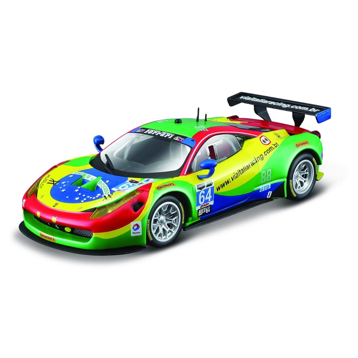 بوراجو سيارة فيراري رايسنغ 458 إيطاليا GT3 موديل 2015 بمقياس 1:43 للأولاد، 13+ سنوات