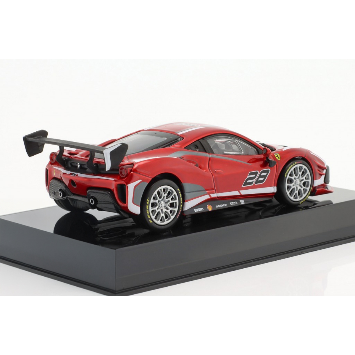 بوراجو سيارة فيراري رايسنغ 488 تشالينج EVO موديل 2020 بمقياس 1:43 للأولاد، 13+ سنوات