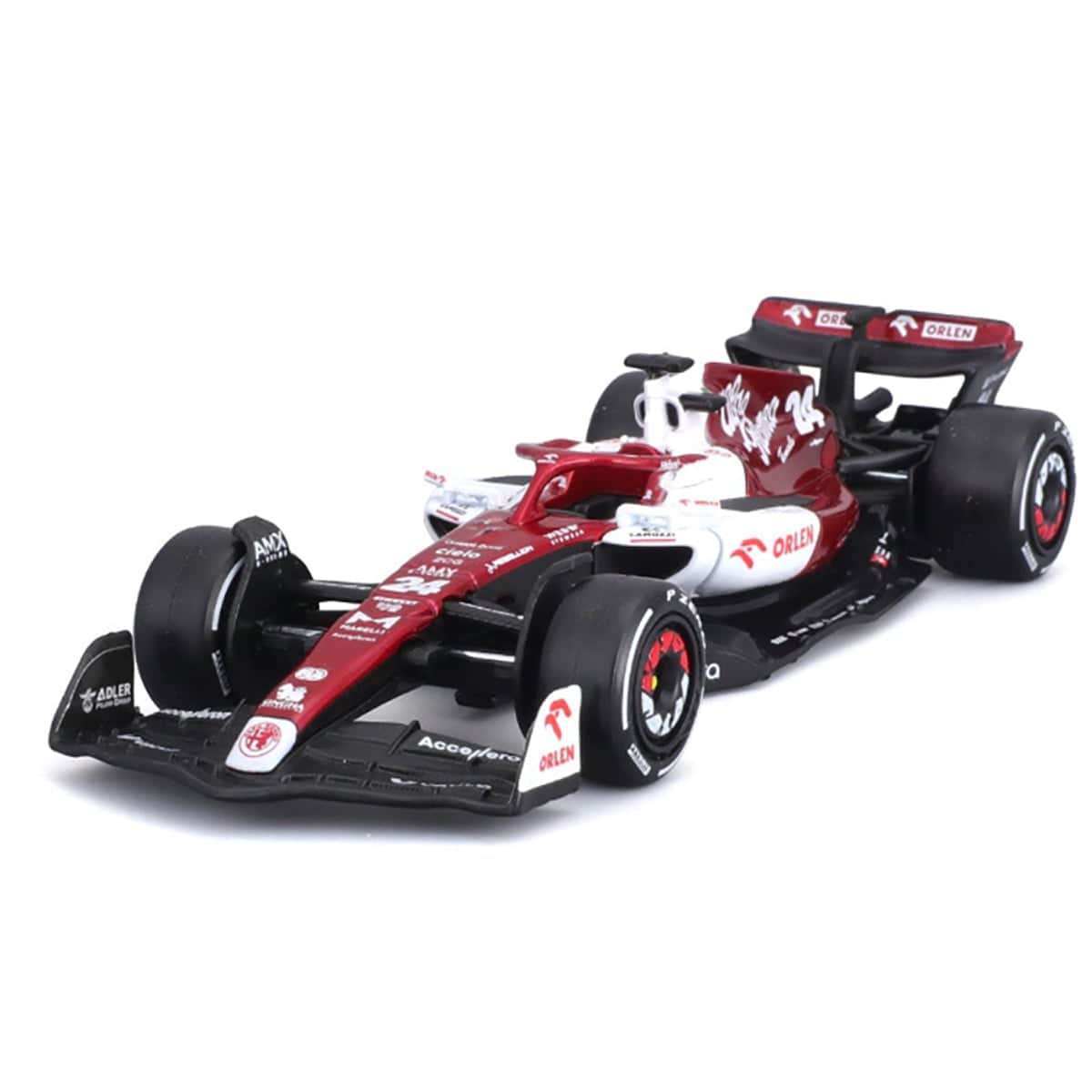 Bburago 1:43 Scale 2022 Alfa Romeo F1 Team Orlen C42 No.24 Diecast Car Boys, 3-4 Years