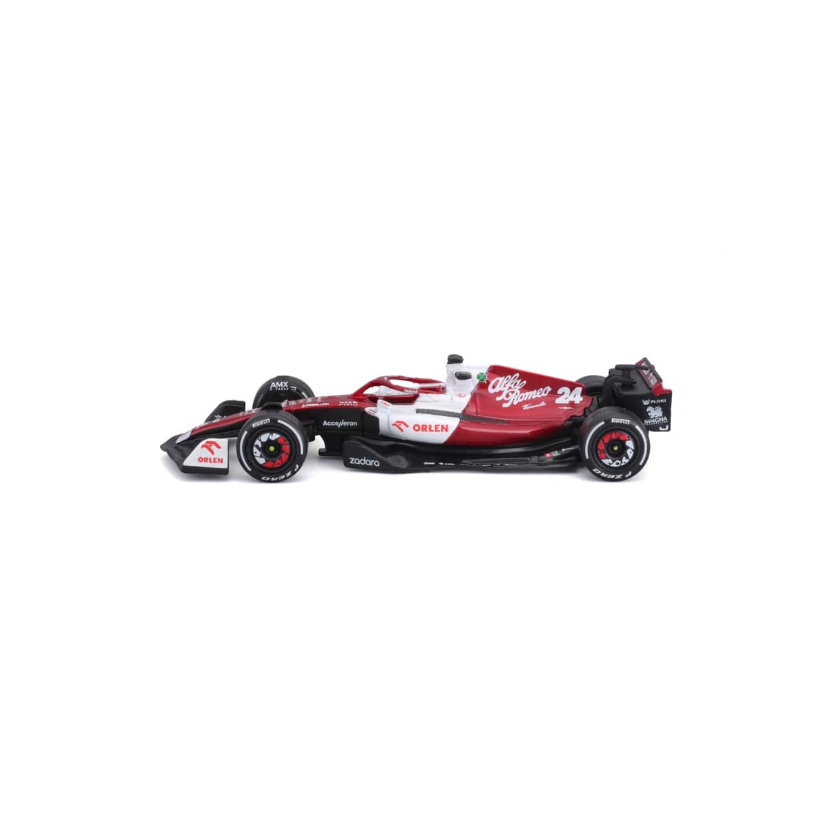 Bburago 1:43 Scale 2022 Alfa Romeo F1 Team Orlen C42 No.24 Diecast Car Boys, 3-4 Years