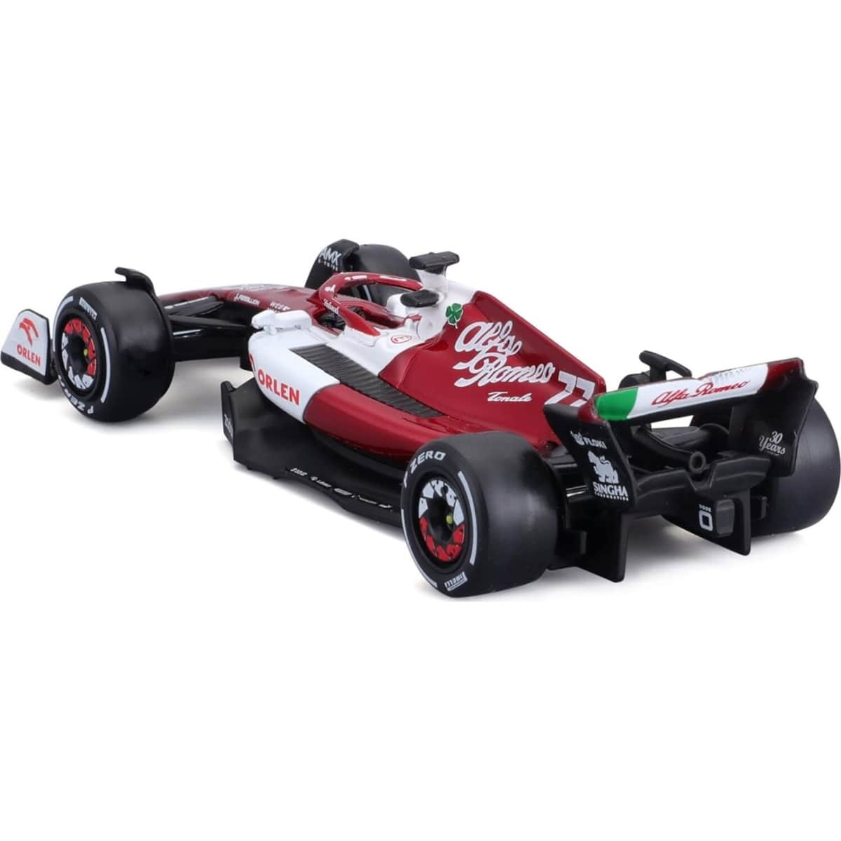 Bburago 1:43 Scale 2022 Alfa Romeo F1 Team Orlen C42 No.77 Diecast Car Boys, 3-4 Years