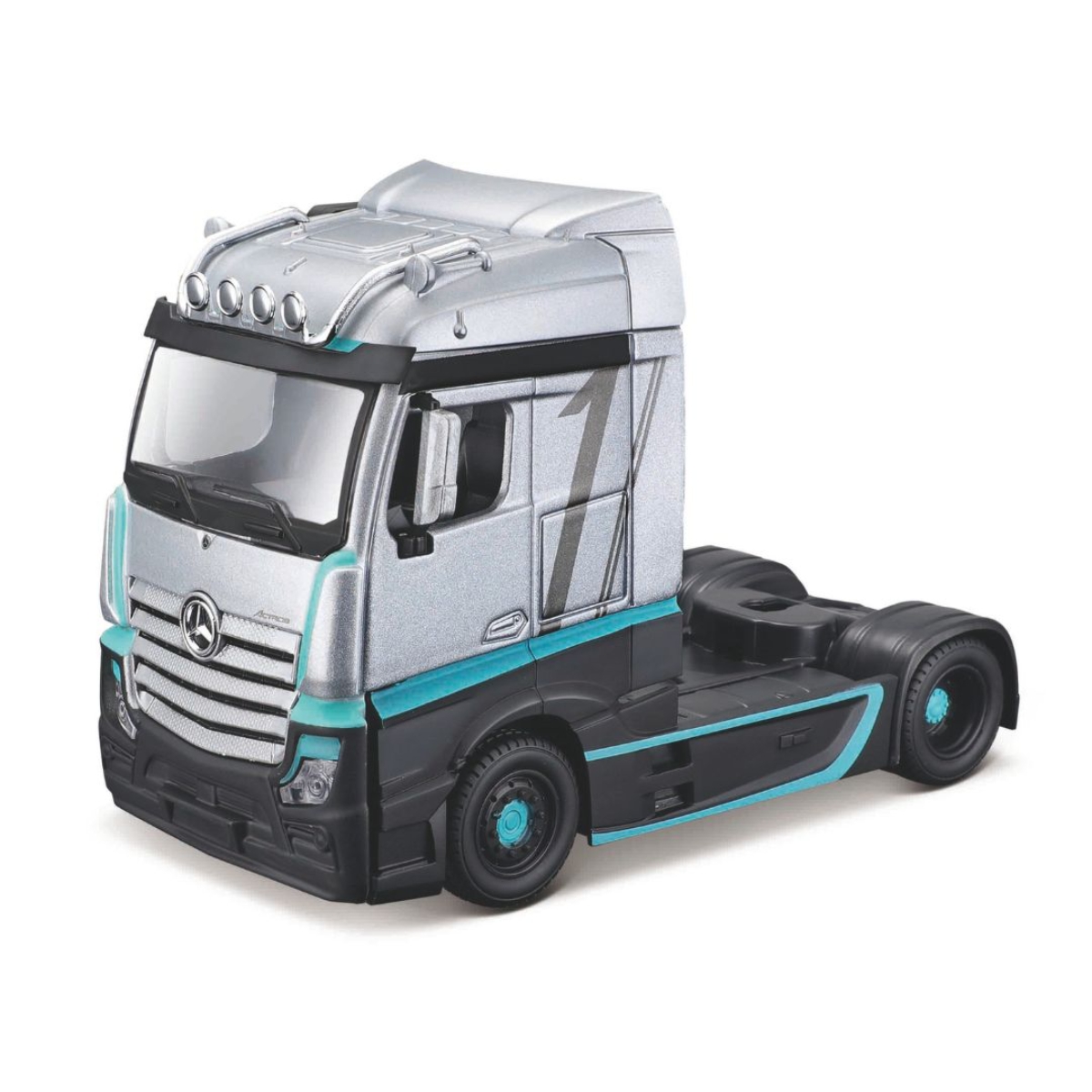 Bburago 1:43 Scale Mercedes Haulers Custom Cabs Assorted Diecast Vehicle Boys, 3-4 Years