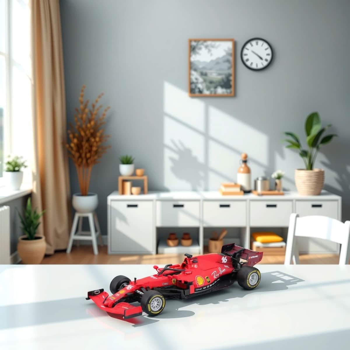 Bburago 1:43 Scuderia Ferrari Diecast Racing Car Boys, 3-4 Years