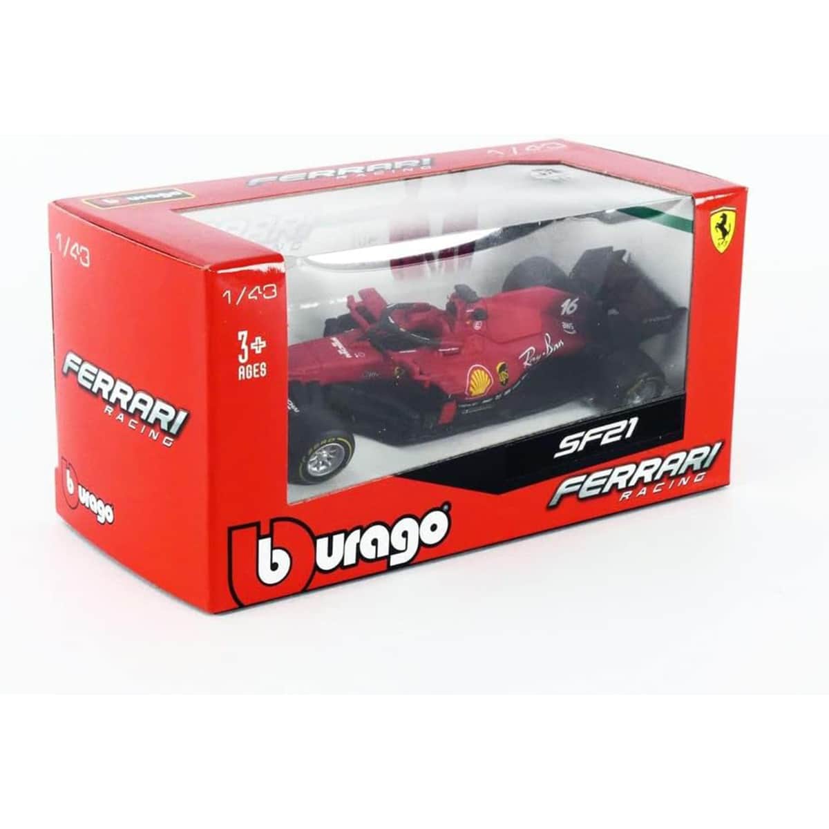 Bburago 1:43 Scuderia Ferrari Diecast Racing Car Boys, 3-4 Years