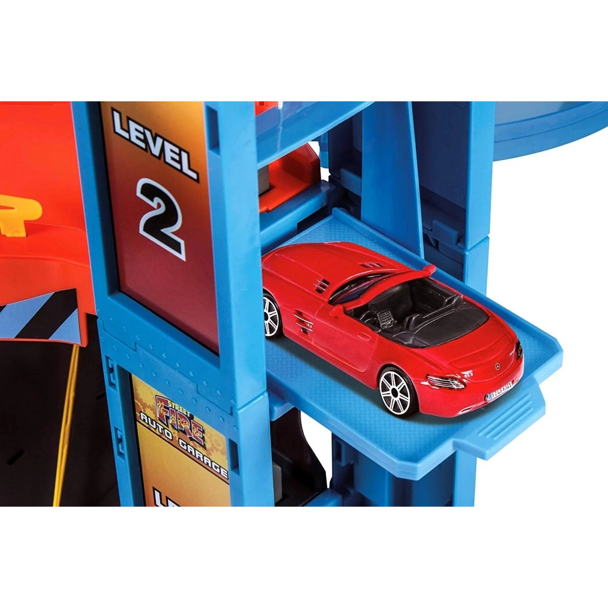 بوراجو طقم مرآب سيارات ستريت فاير مقياس 1:43 للجنسين، 3-4 سنوات