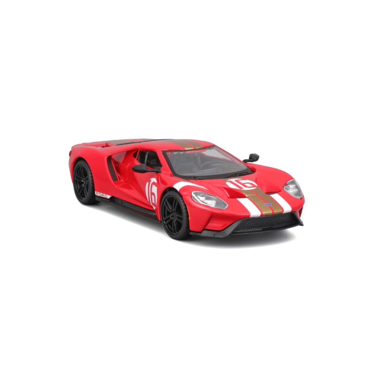 بوراجو سيارة فورد GT هيريتج 2022 بمقياس 1:32 للأولاد، 5-7 سنوات، مجموعة من 12