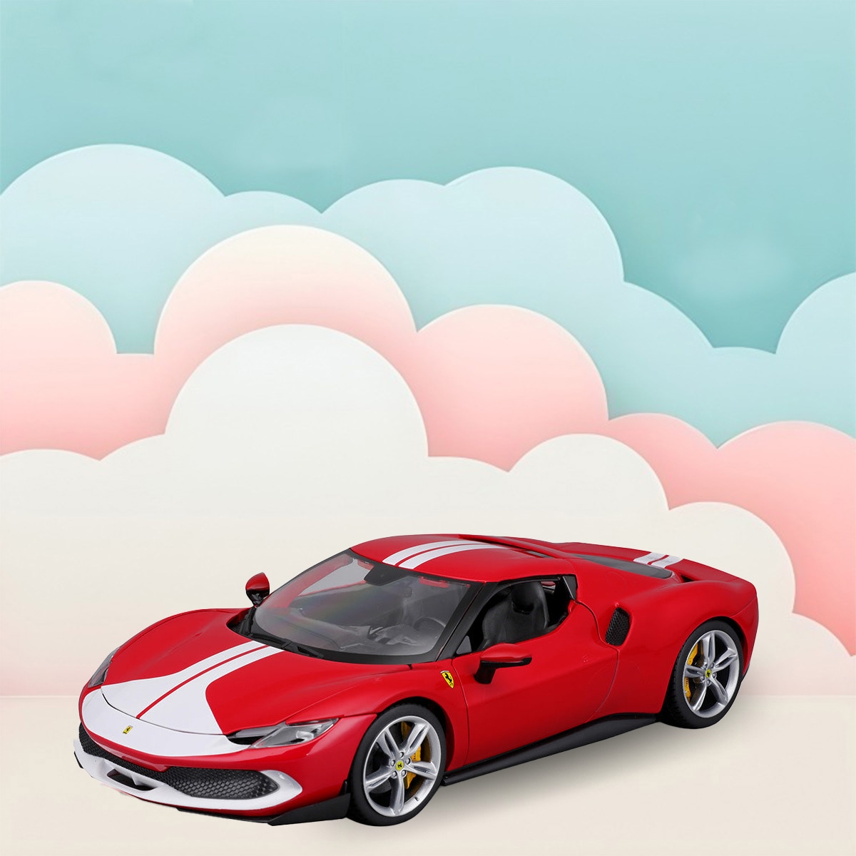 Bburago 296 GTB 1:18 Scale Ferrari Diecast Car Boys, 3-4 Years