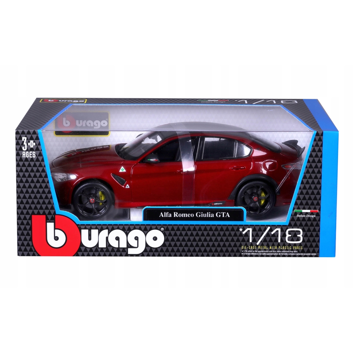 Bburago Alfa Romeo Giulia GTA 1:18 Scale Diecast Car Boys, 13+ Years