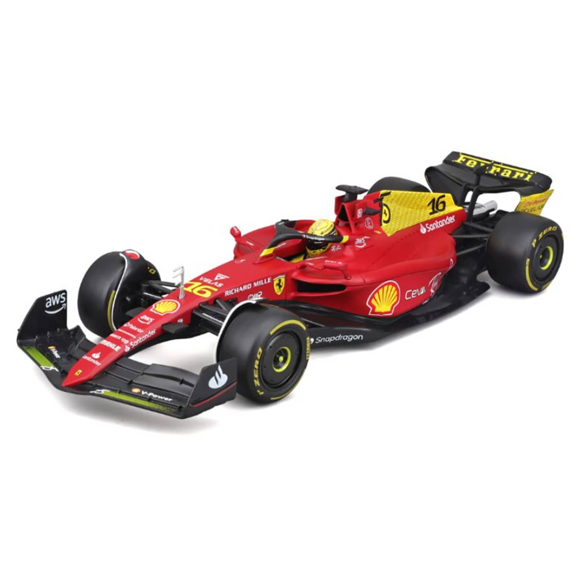 Bburago F1-75 2022 Ferrari 1:18 Scale Diecast Car Boys, 13+ Years