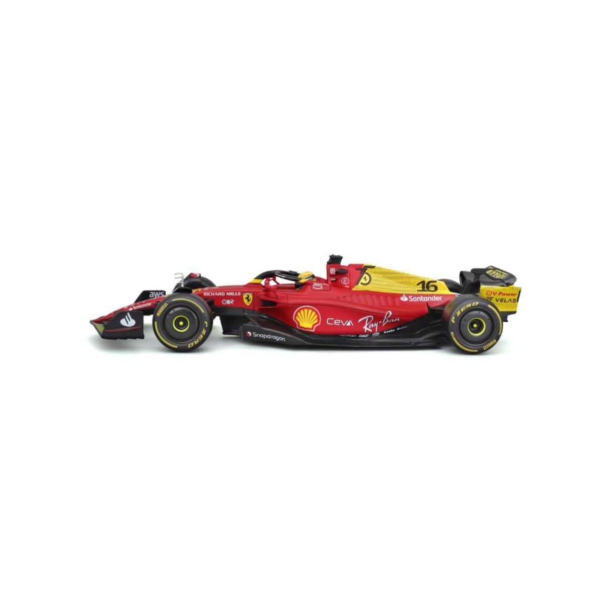 بوراجو سيارة فيراري F1-75 2022 بمقياس 1:18 للأولاد، 13+ سنوات