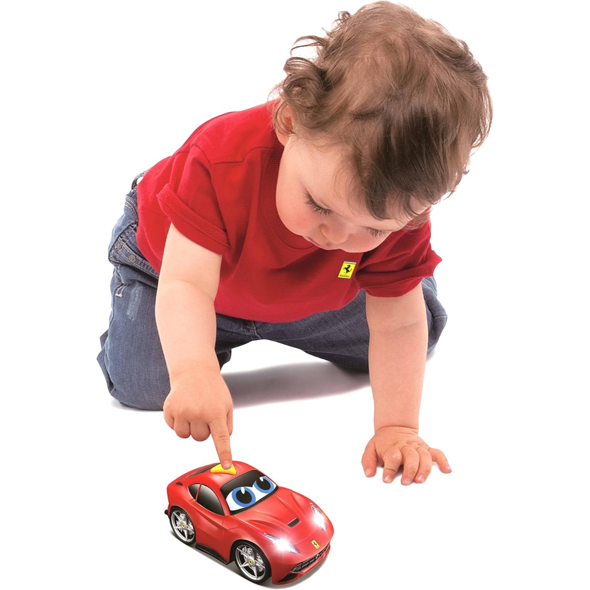 Bburago Junior Ferrari Touch and Go Assorted Car Toddler, 0-2 years