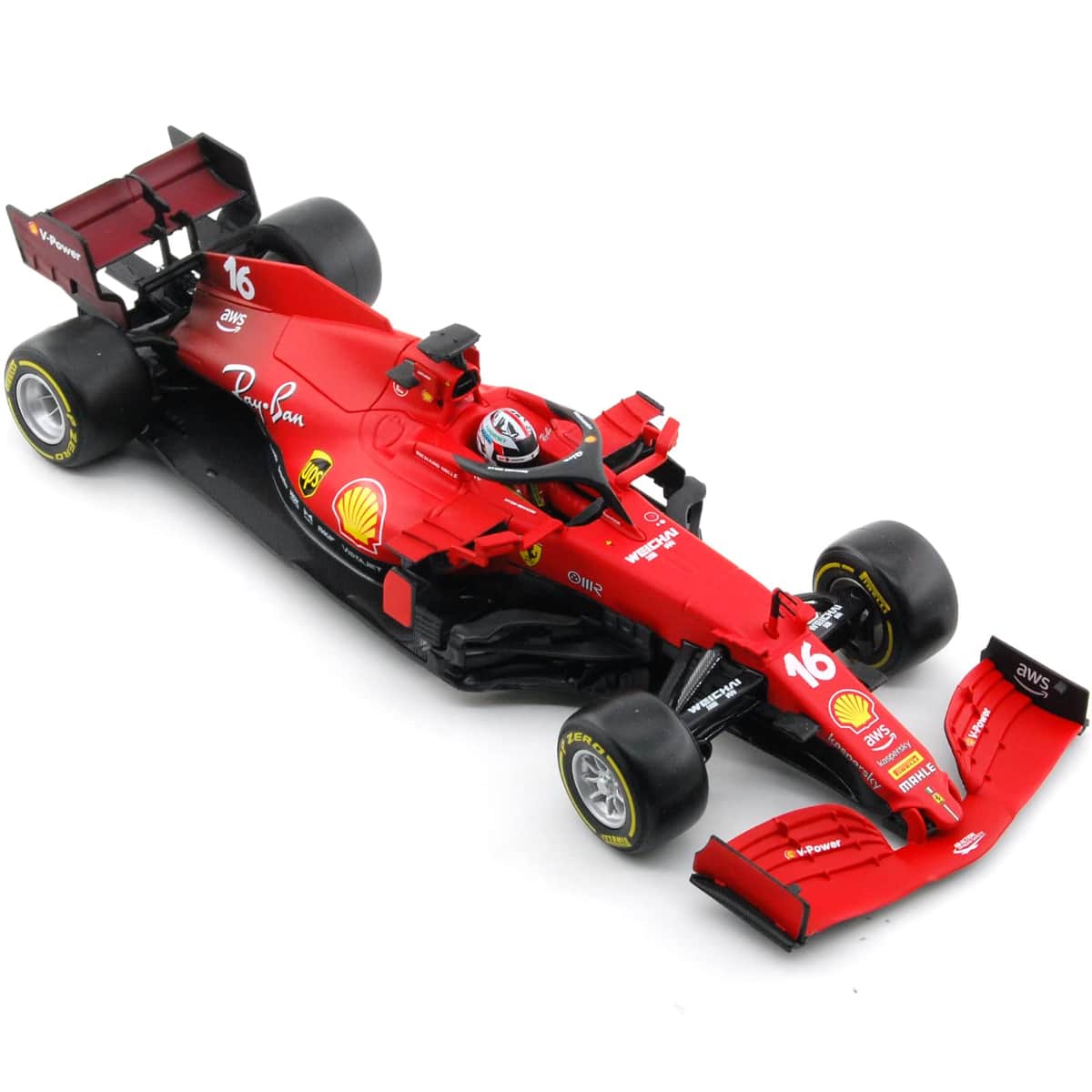 Bburago Scuderia Ferrari SF21 No.16 1:43 Scale Diecast Car Boys, 13+ Years