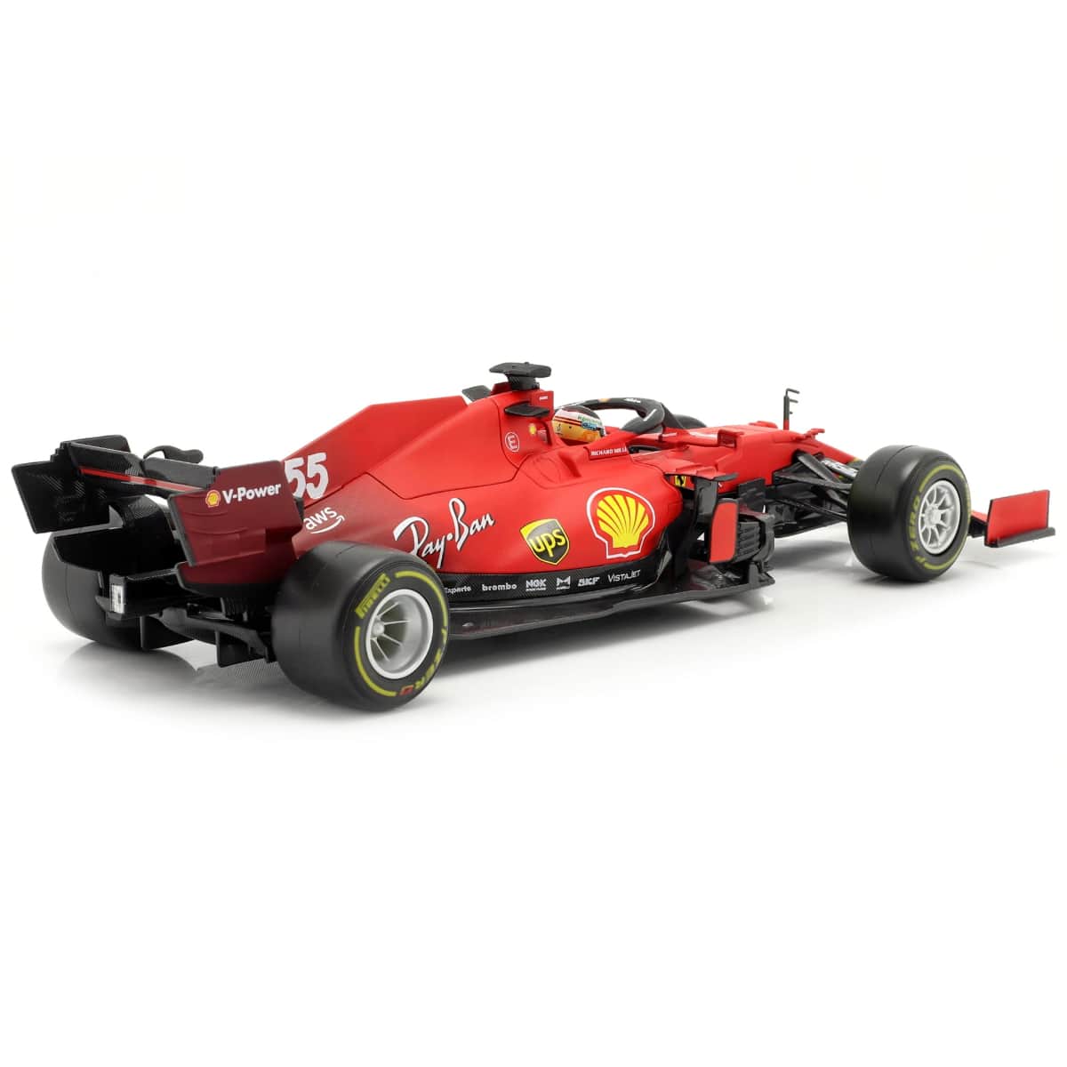 Bburago Scuderia Ferrari SF21 No.55 1:43 Scale Diecast Car Boys, 13+ Years