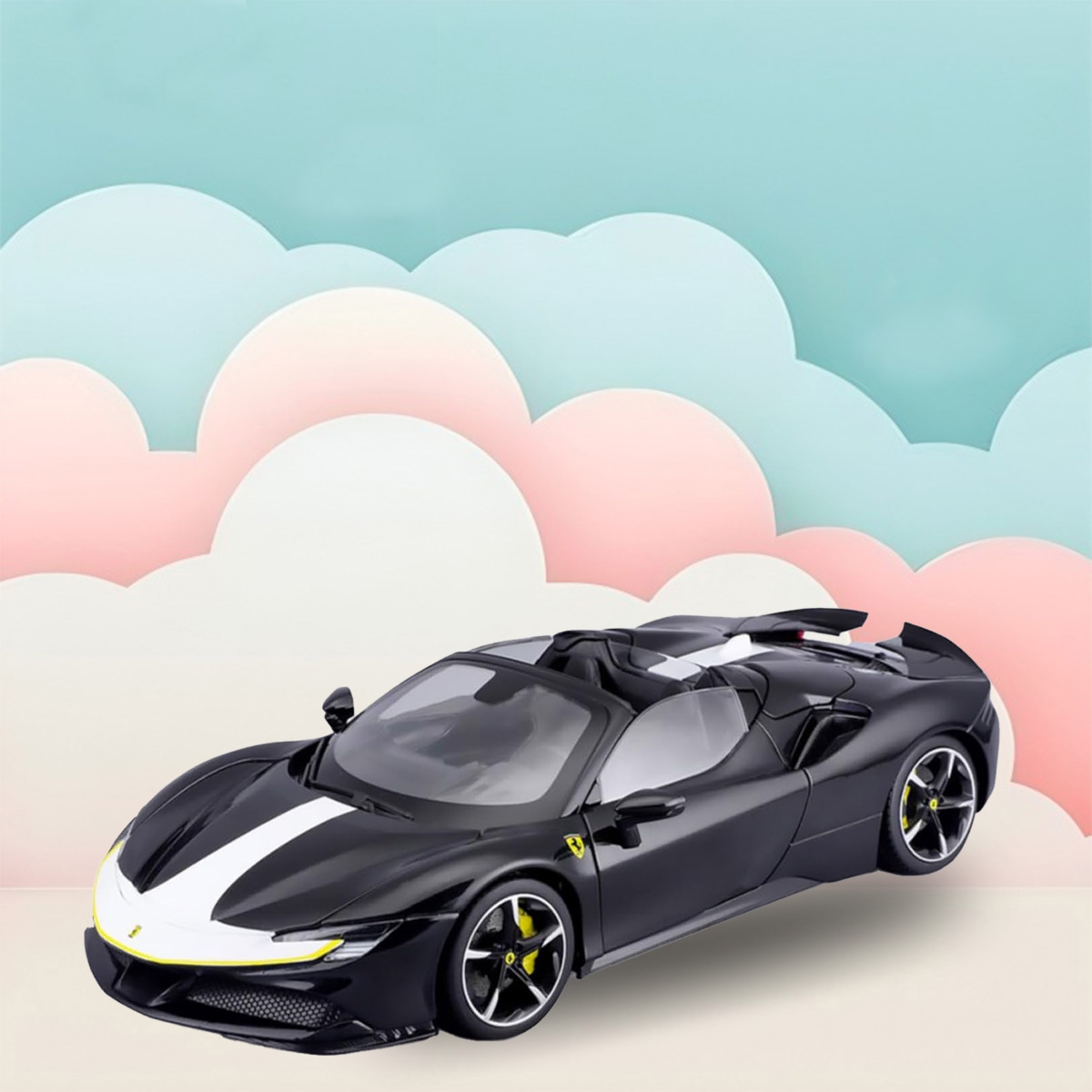 Bburago SF90 Spider Assetto Fiorano Ferrari 1:18 Scale Diecast Car Boys, 13+ Years