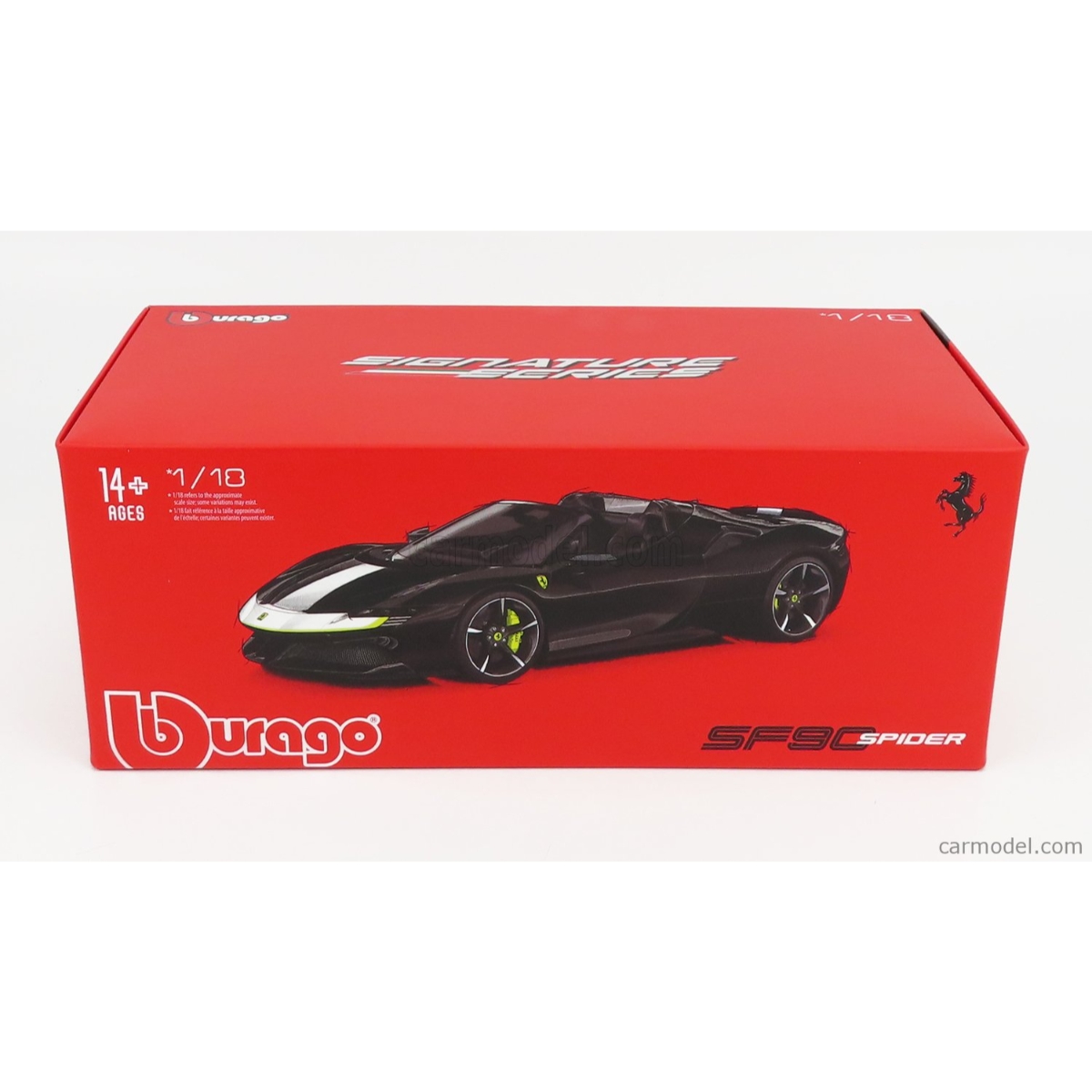 Bburago SF90 Spider Assetto Fiorano Ferrari 1:18 Scale Diecast Car Boys, 13+ Years