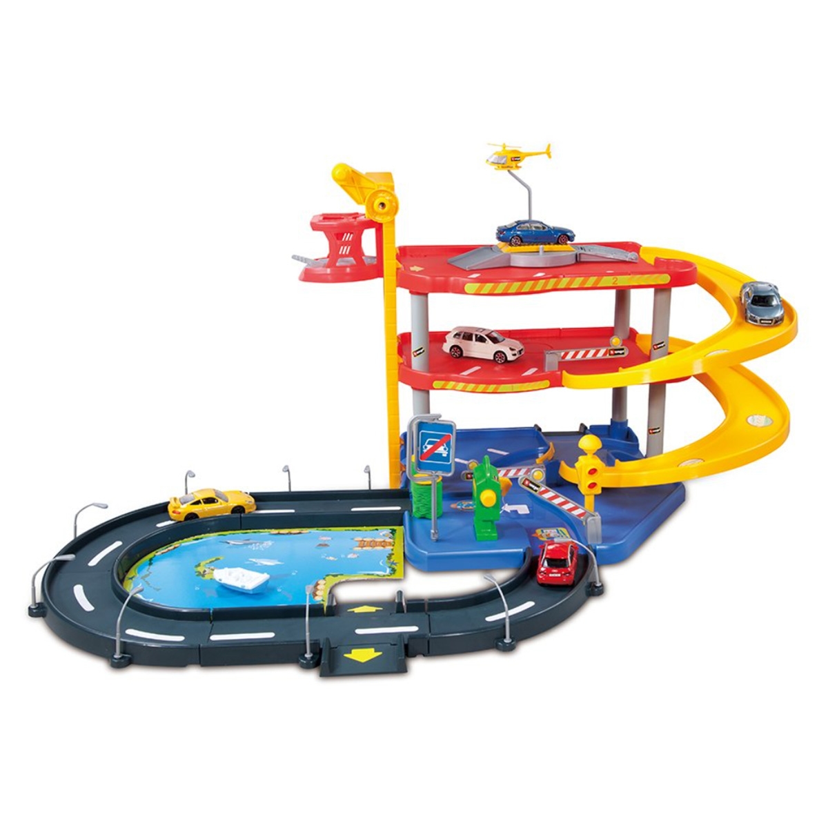 Bburago Street Fire Garage Parking Playset Unisex, 3-4 Years