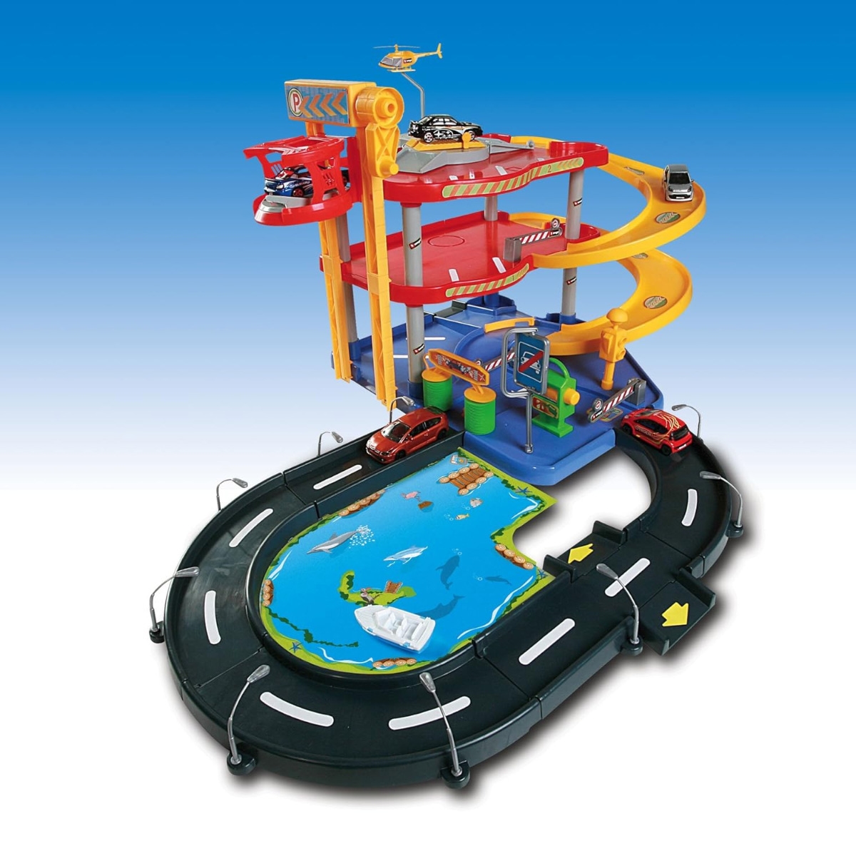 Bburago Street Fire Garage Parking Playset Unisex, 3-4 Years