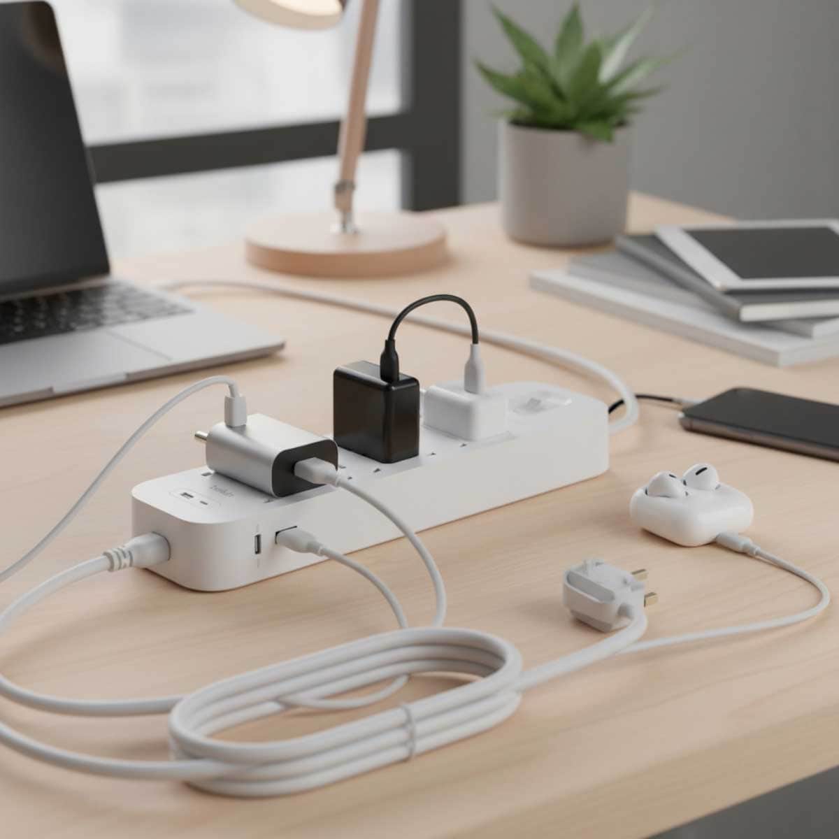 Belkin 18W USB-C & USB-A 6-Outlet Surge Protected 2m Power Strip