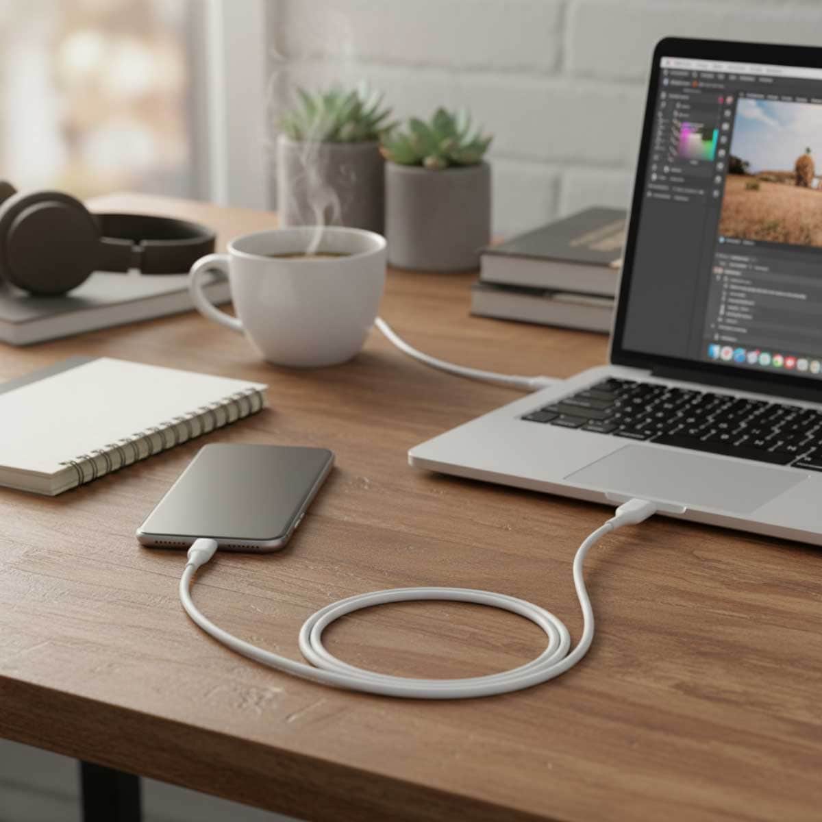 بيلكن طقم كابلين PVC USB-A إلى لايتنينج بطول 1 متر