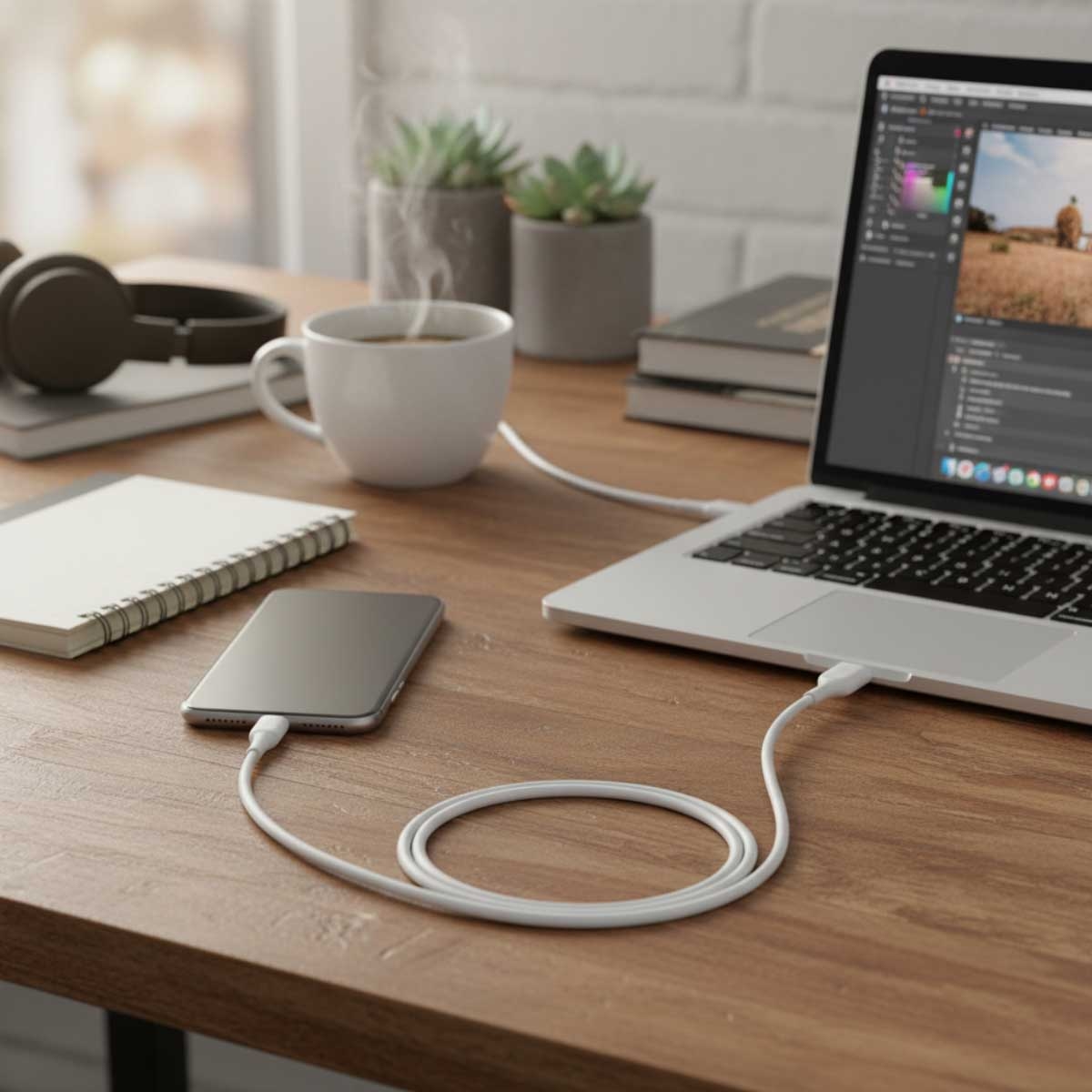 بيلكن طقم كابلين PVC USB-A إلى لايتنينج بطول 1 متر