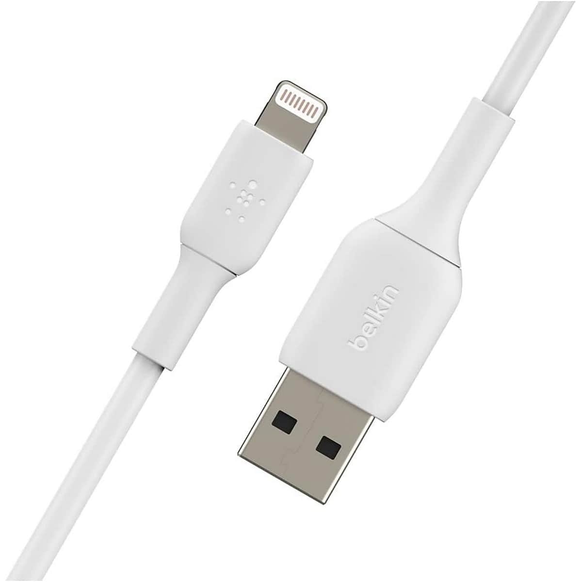 بيلكن طقم كابلين PVC USB-A إلى لايتنينج بطول 1 متر