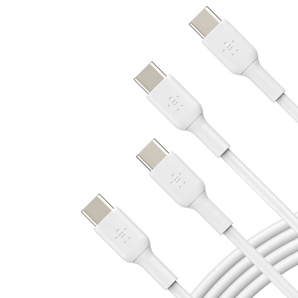 Belkin 2-Piece White 1m PVC USB-C to USB-C Cable Set