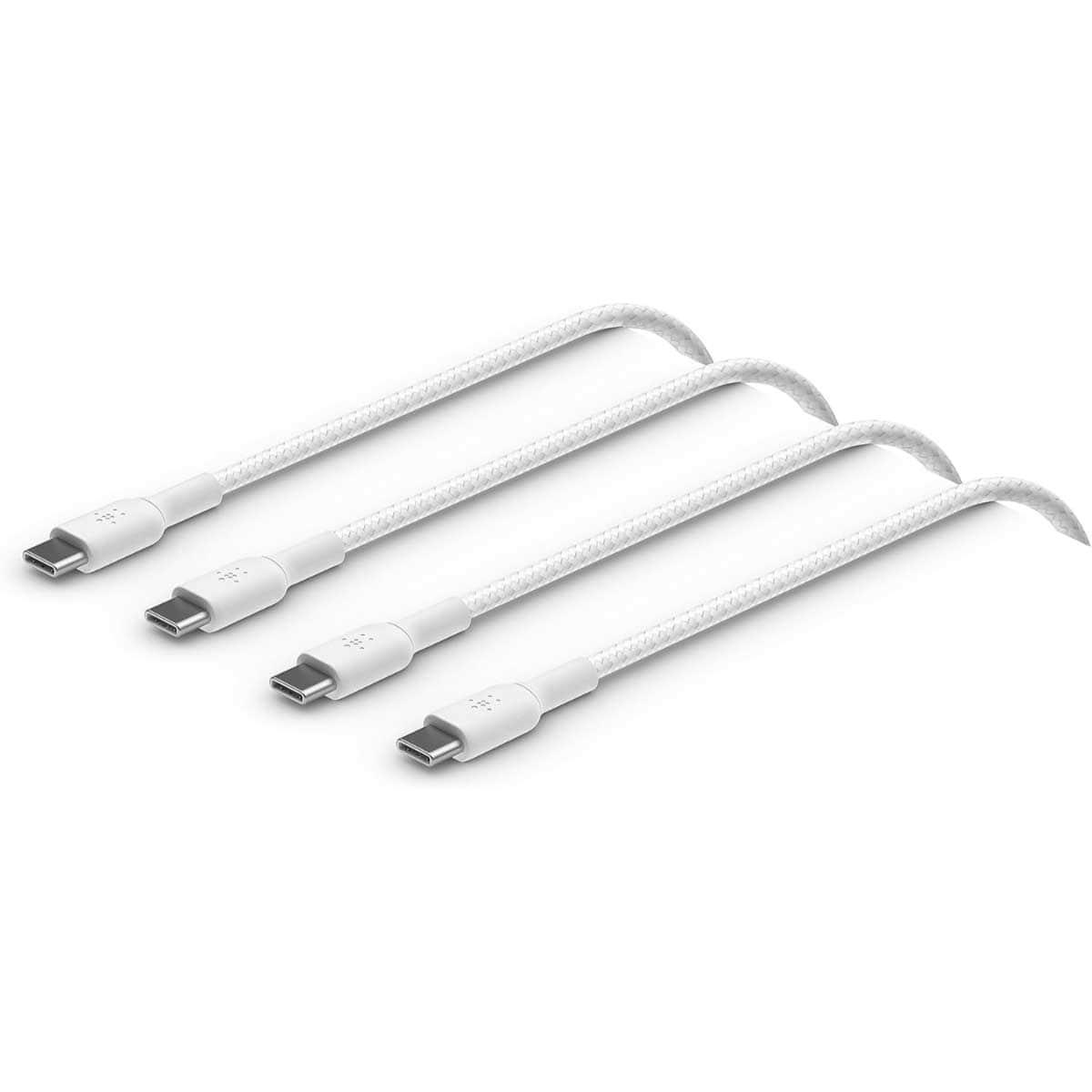 Belkin 2-Piece White 2m Braided USB-C to USB-C Cable Set