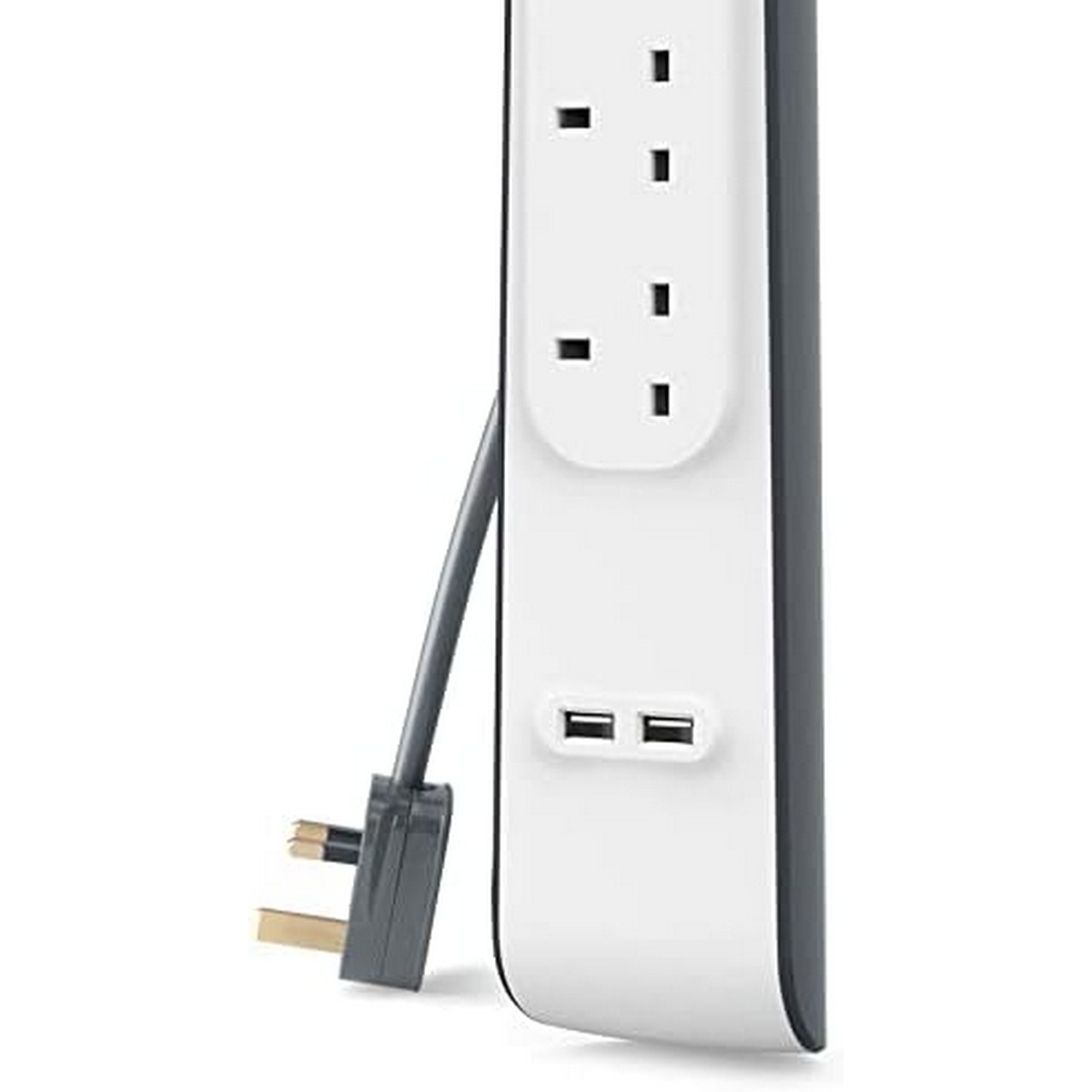بيلكن مشترك كهرباء محمي من زيادة التيار بـ 4 منافذ ومنفذي USB