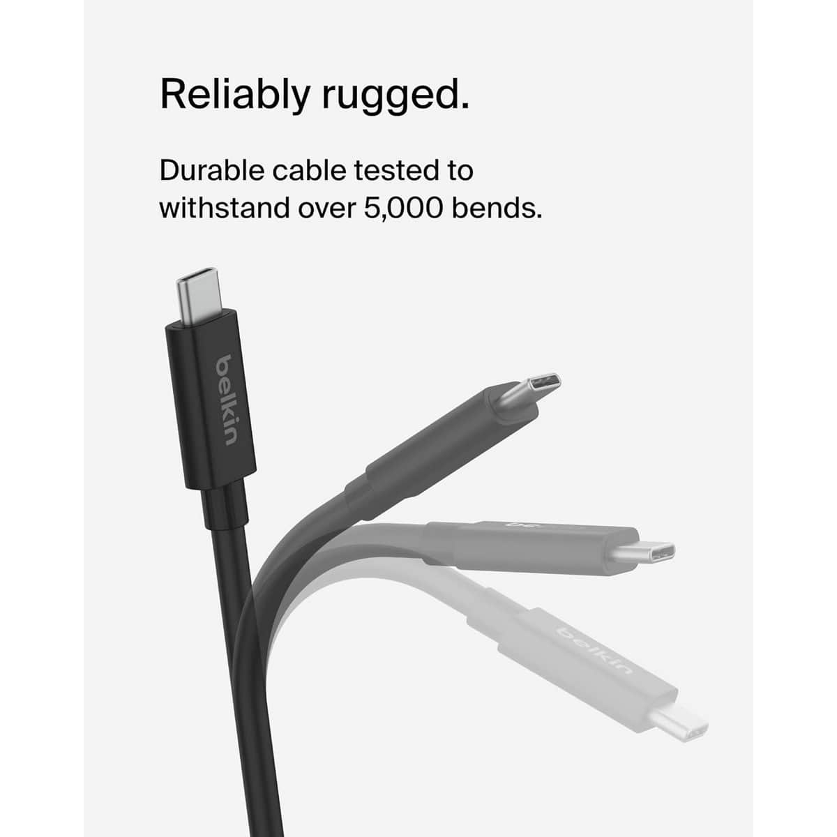 Belkin 2m 240W 4K USB4 USB-C to USB-C Cable