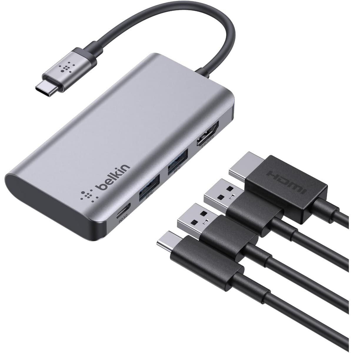 بيلكن محول متعدد المنافذ USB-C 4 في 1