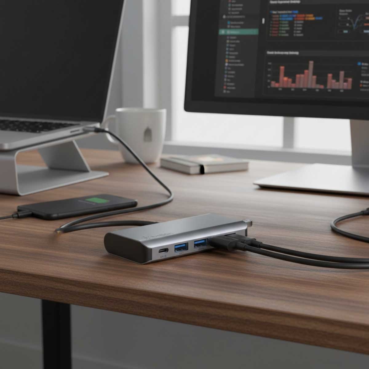 بيلكن محول متعدد المنافذ USB-C 4 في 1