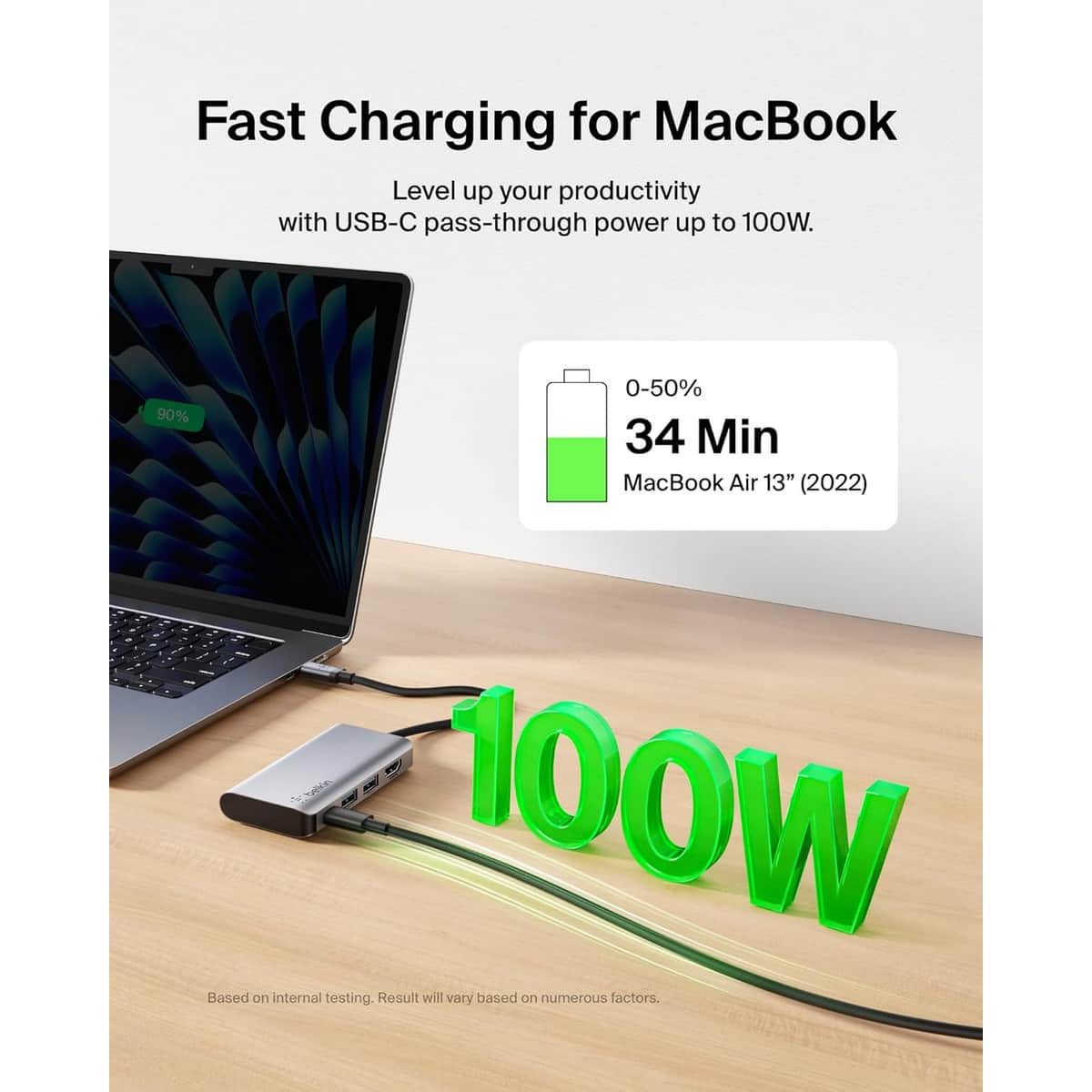 بيلكن محول متعدد المنافذ USB-C 4 في 1