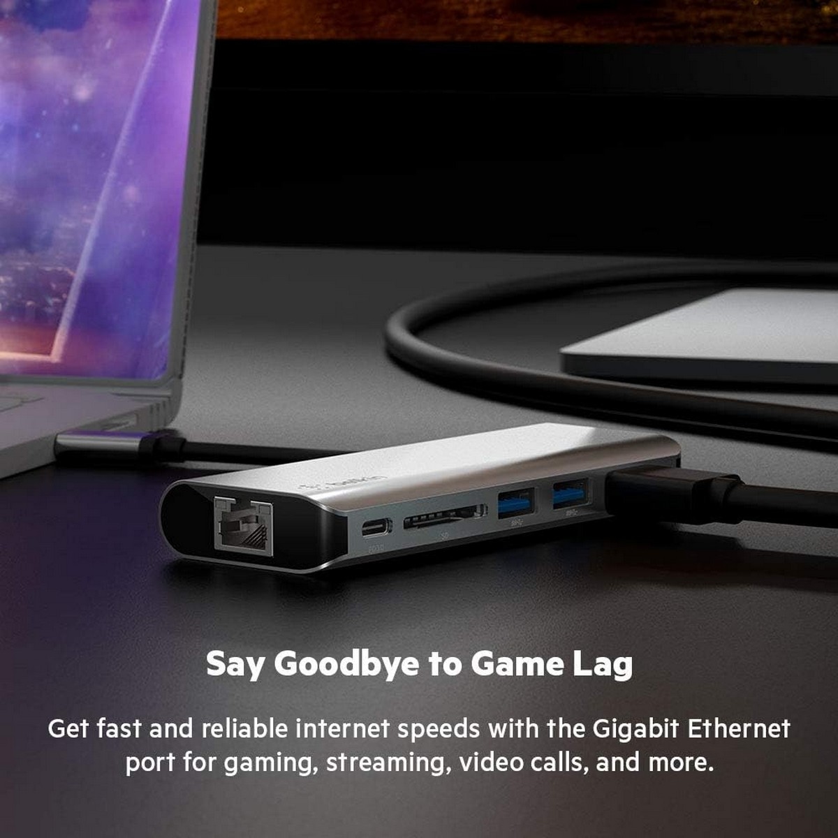 بيلكن محول متعدد المنافذ USB-C 6 في 1