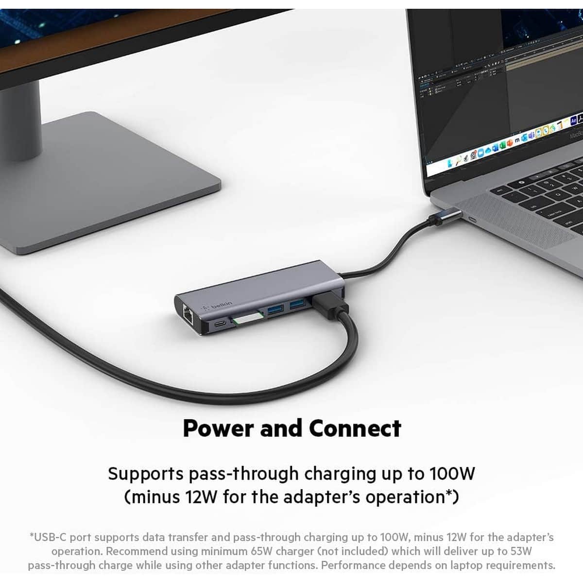 بيلكن محول متعدد المنافذ USB-C 6 في 1