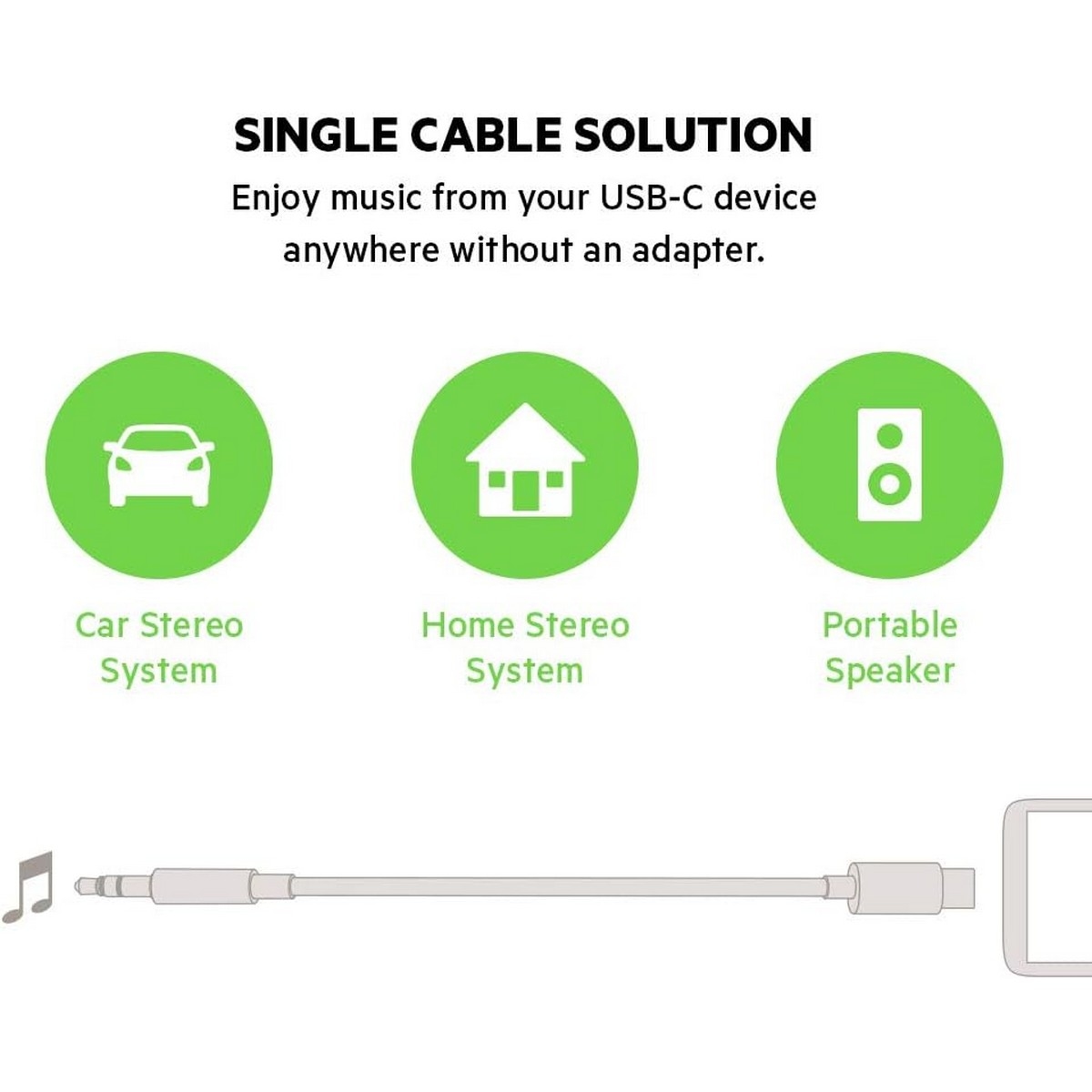 بيلكن كابل صوت روكستار USB-C إلى 3.5 ملم