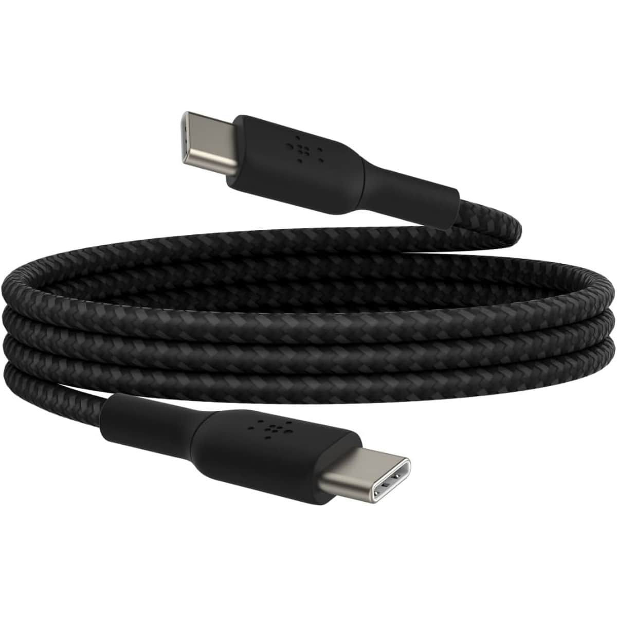 بيلكن أسود كابل USB-C إلى USB-C مجدول بوست تشارج بطول 1 متر
