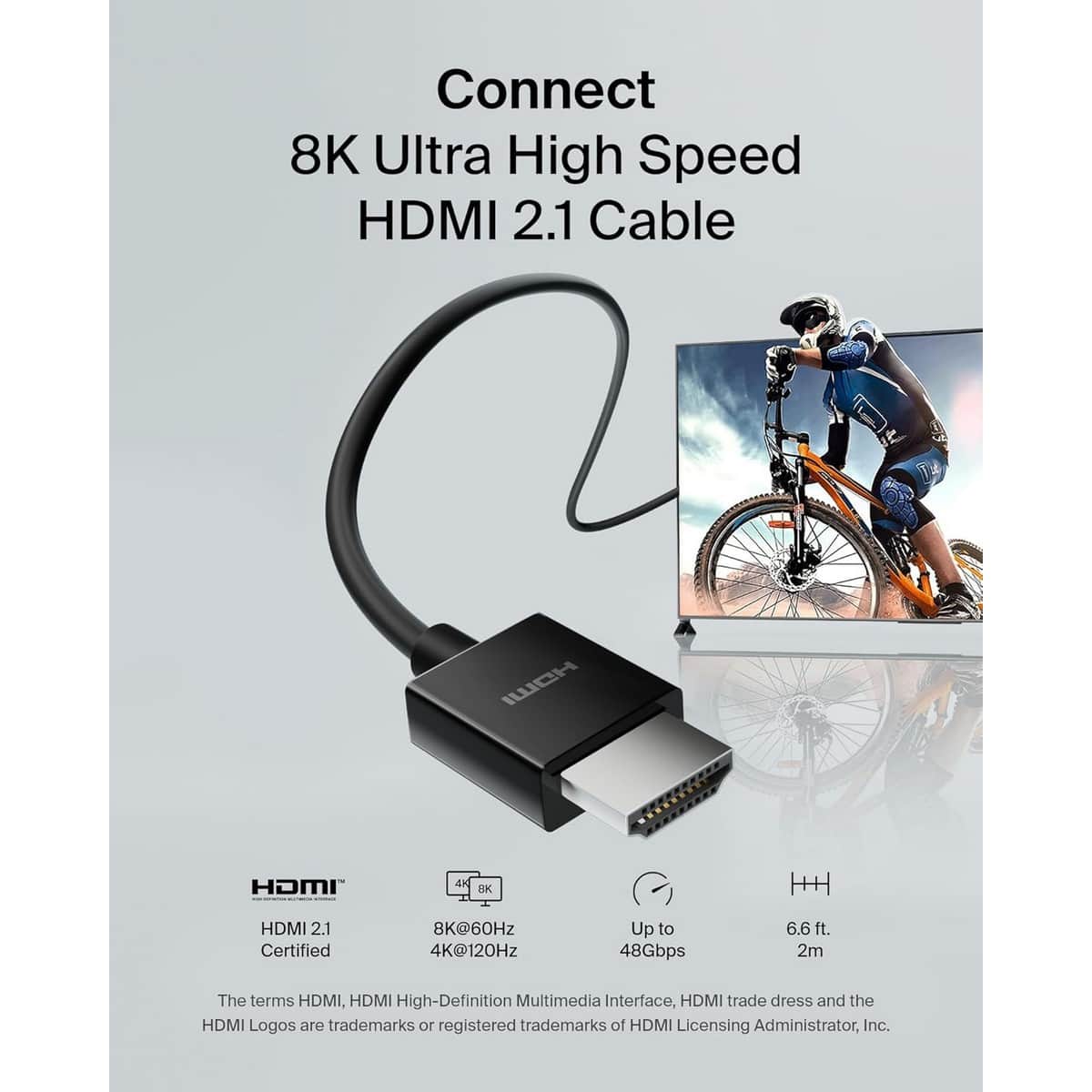 Belkin Black 2m HDMI 2.1 Ultra HD High Speed Cable
