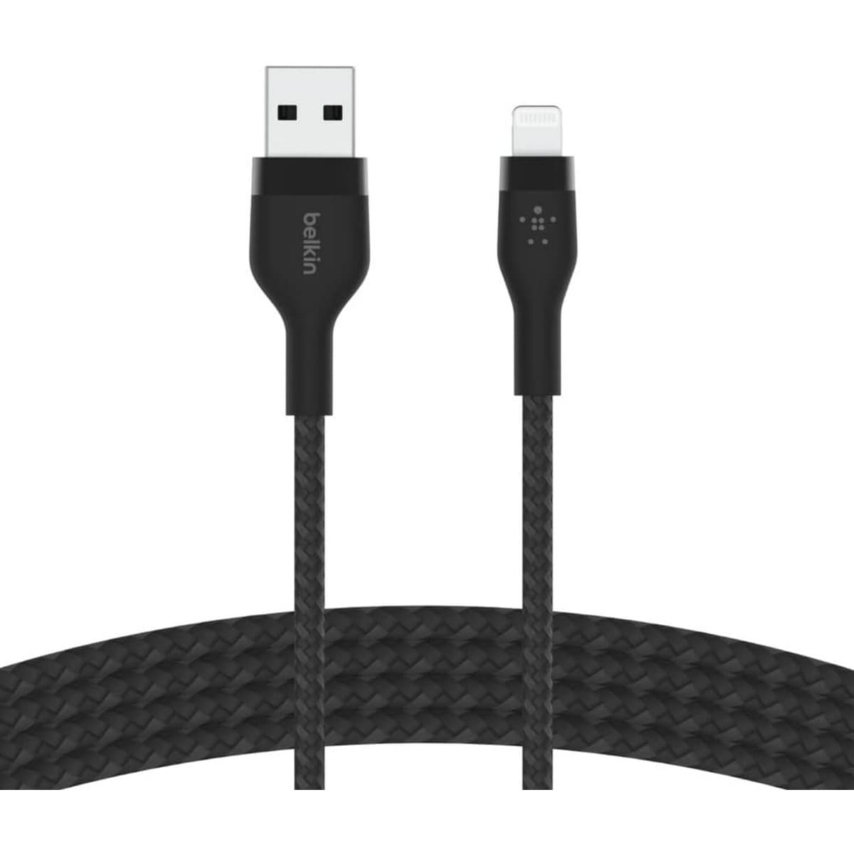 Belkin Black 3m Boost Charge Pro Flex Braided USB-A to Lightning Cable