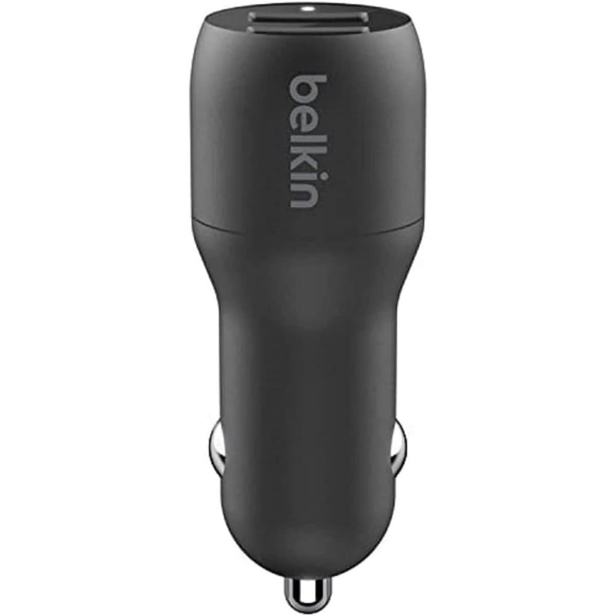 Belkin Black Boost Charge 24W 2-Port USB-A Car Charger
