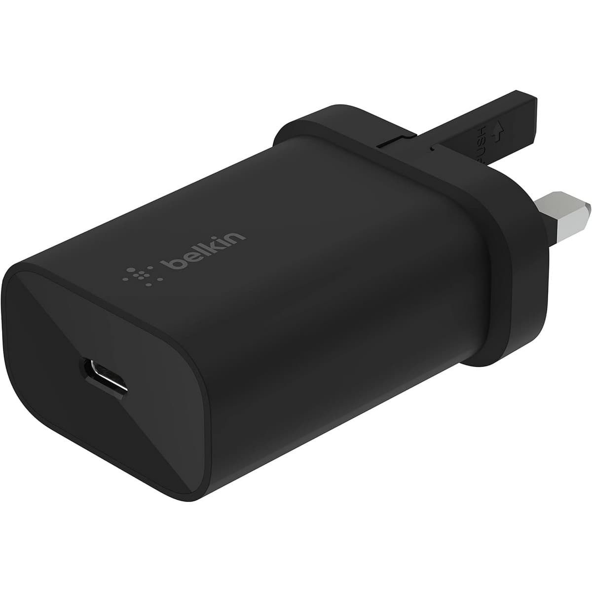 بيلكن شاحن حائط USB-C أسود PPS PD 3.0 بقدرة 25 واط
