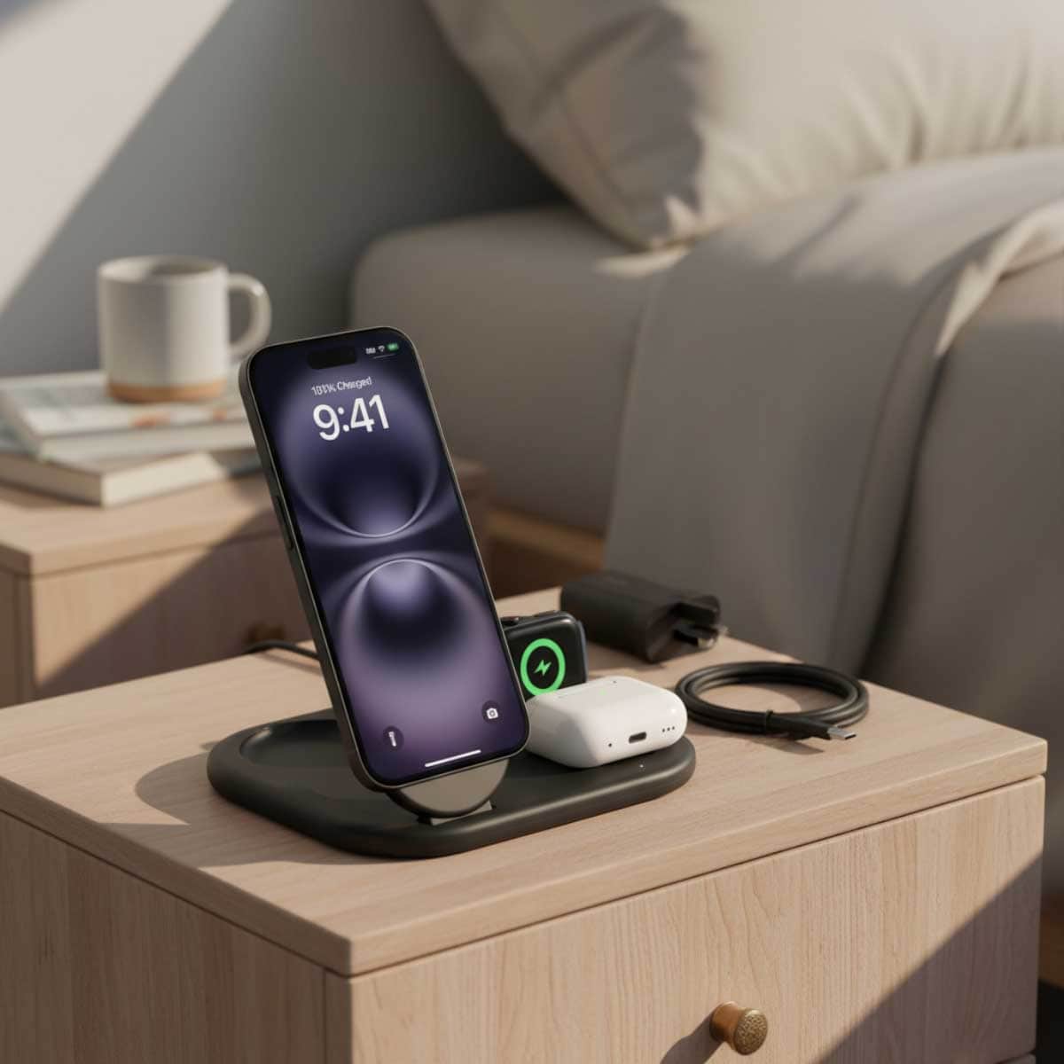 Belkin Qi2 3-in-1 Magnetic Wireless Charging Stand