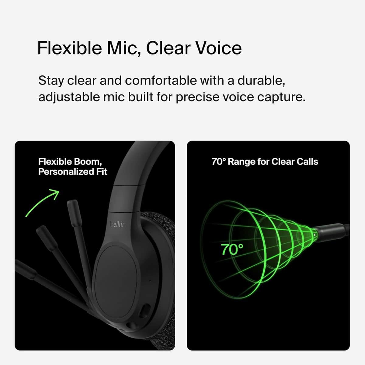 Belkin Black Soundform Adapt Wireless Over-Ear Headphones