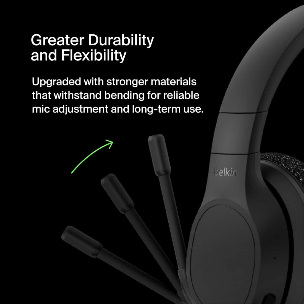 Belkin Black Soundform Adapt Wireless Over-Ear Headphones