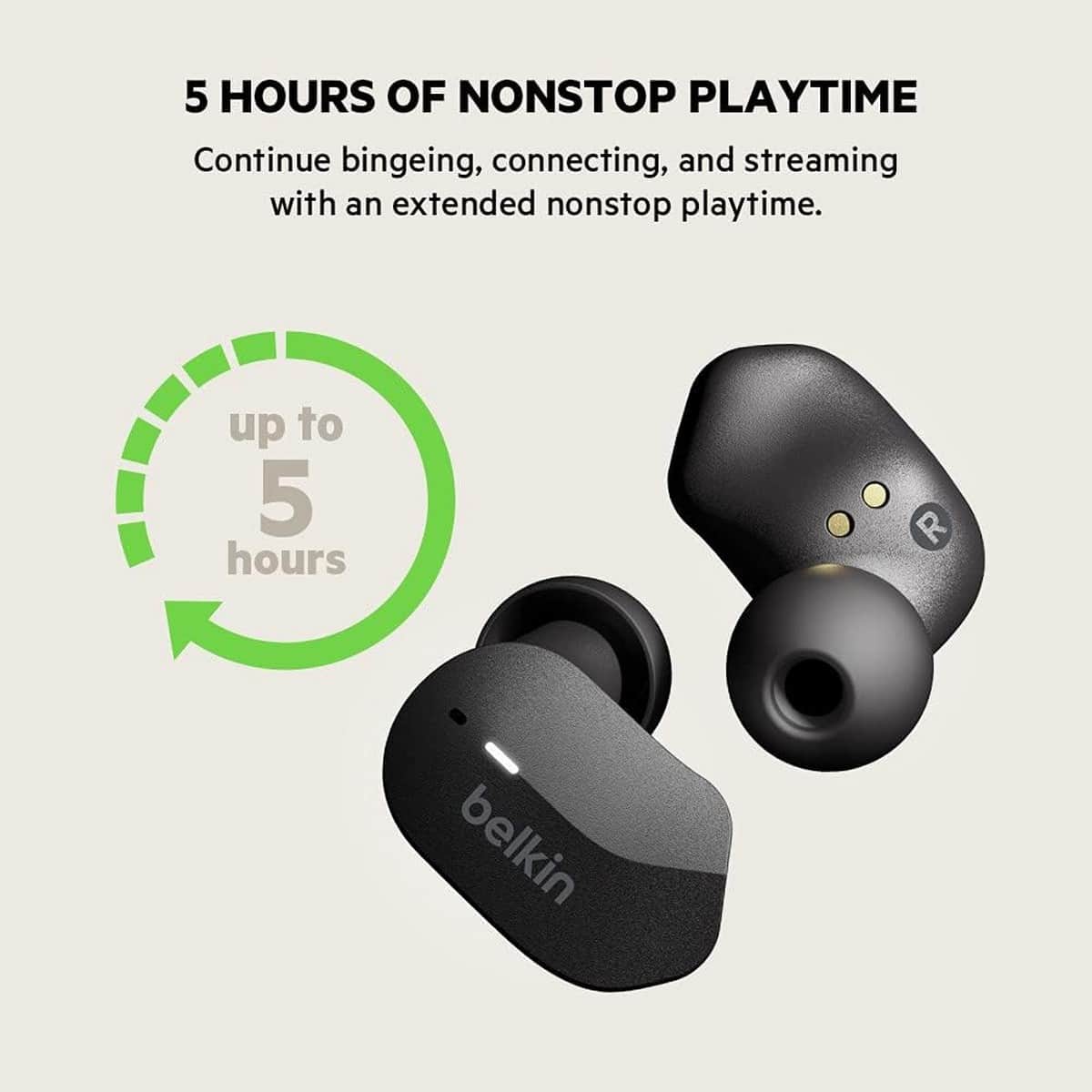 Belkin Black Soundform True Wireless Earbuds