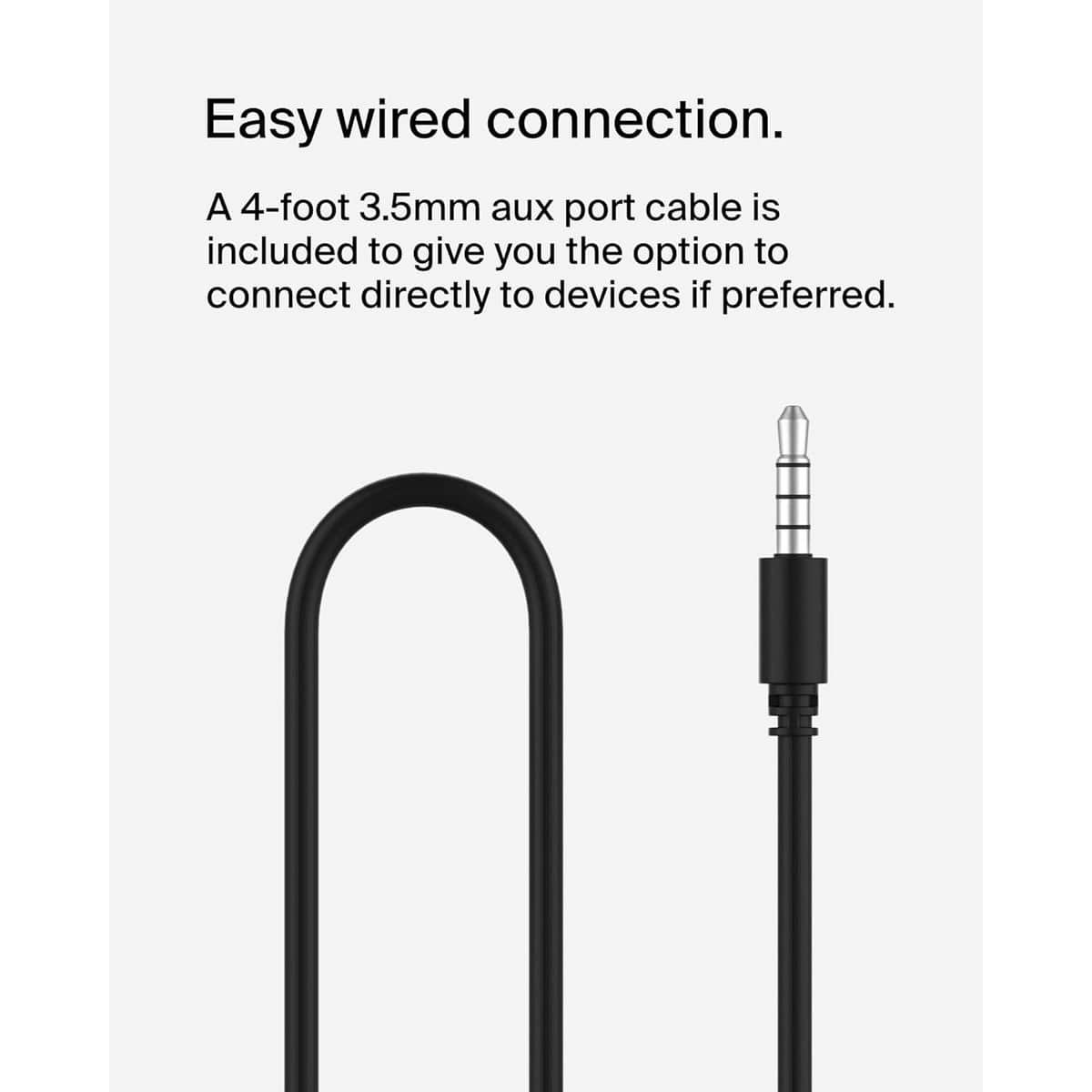 Belkin Black Soundform USB-C Wired On-Ear Kids Headphones