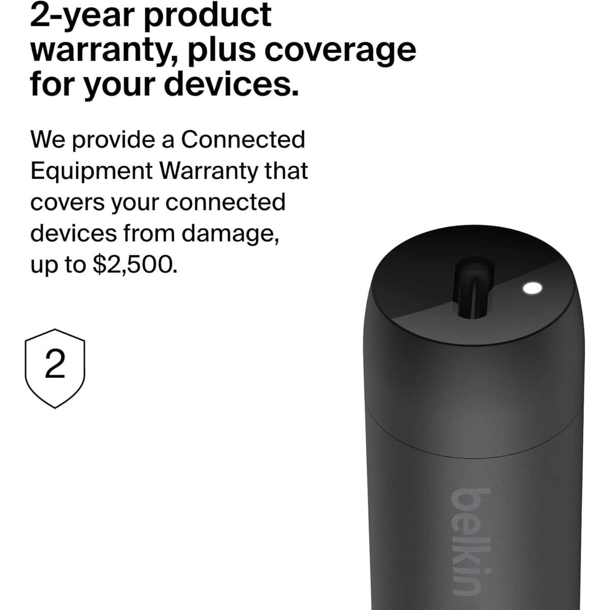 بيلكن أزرق PPS PD 30W شاحن سيارة USB-C مع طقم كابل PVC Lightning بطول 1 متر