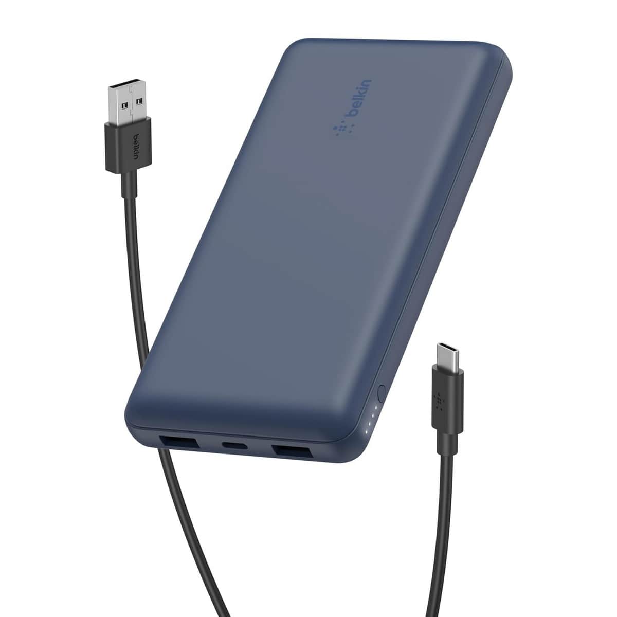 بيلكن باور بانك 20000mAh بقدرة 15 واط مع طقم كابل USB-A إلى USB-C