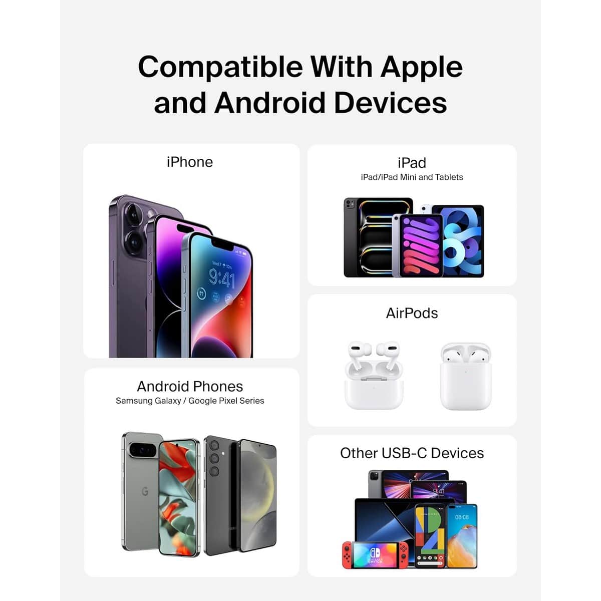 Belkin Boost Charge PD 10000mAh 18W Built-In USB-C & Lightning Cables Power Bank