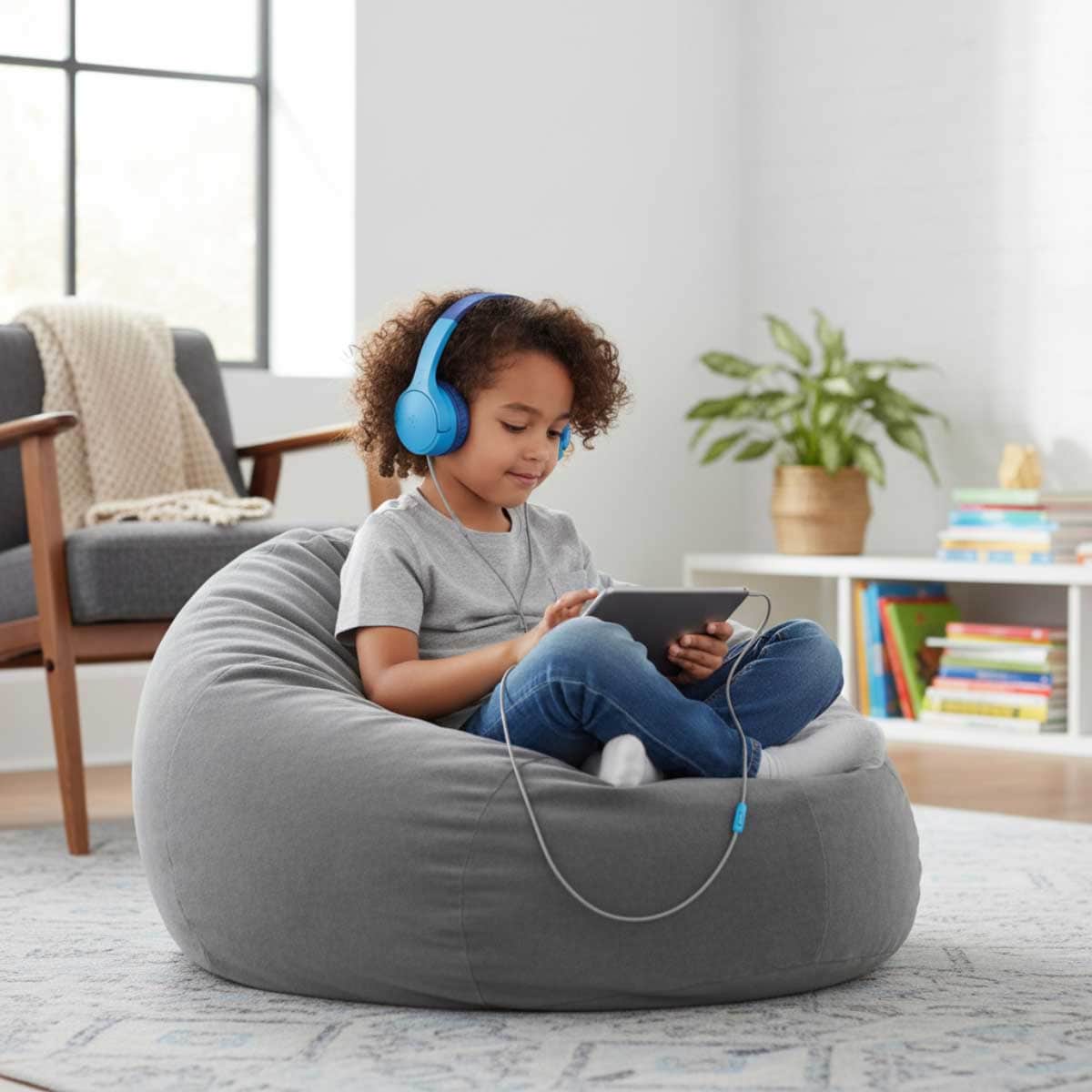 Belkin Soundform Mini USB-C & 3.5mm Wired On-Ear Kids Headphones