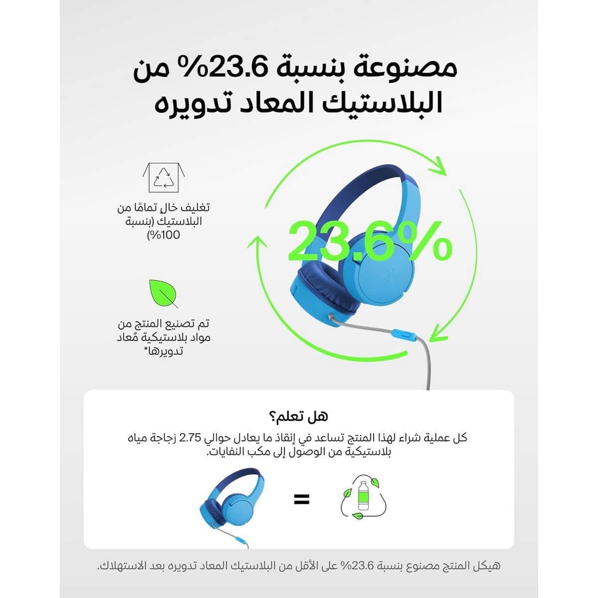 Belkin Soundform Mini USB-C & 3.5mm Wired On-Ear Kids Headphones